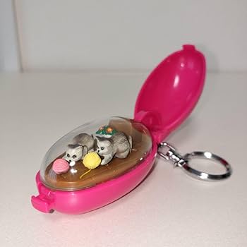 Amazon.co.jp: ねこ キーホルダー レトロ ポケットクリッター